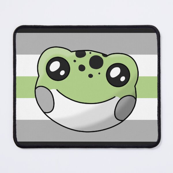 Item preview, Agender Pride Flag Frog designed and sold by JuiceBoxFrogs.