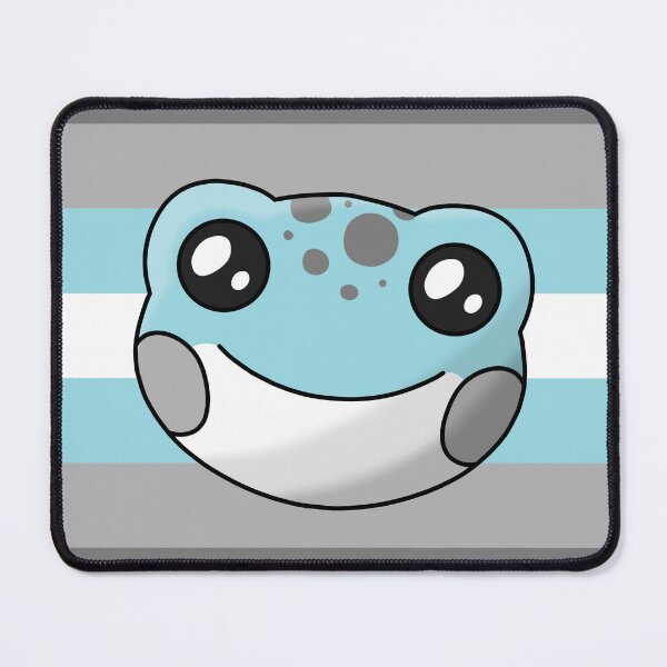 Item preview, Demiboy Pride Flag Frog designed and sold by JuiceBoxFrogs.