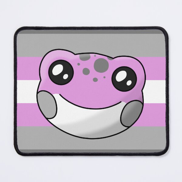 Item preview, Demigirl Pride Flag Frog designed and sold by JuiceBoxFrogs.