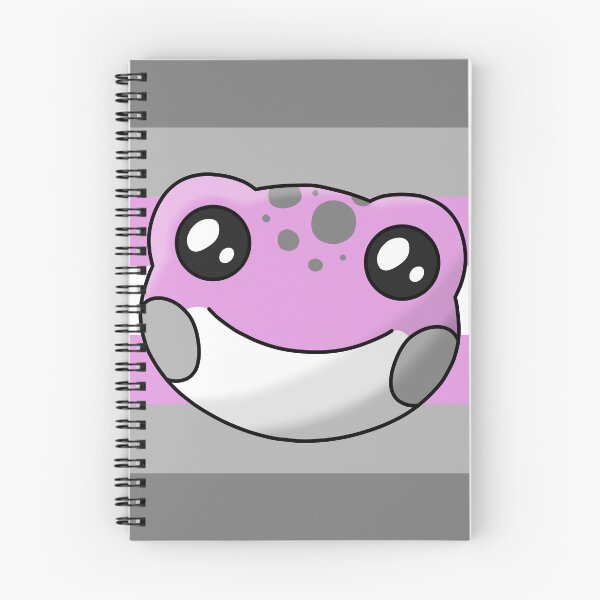 Item preview, Demigirl Pride Flag Frog designed and sold by JuiceBoxFrogs.
