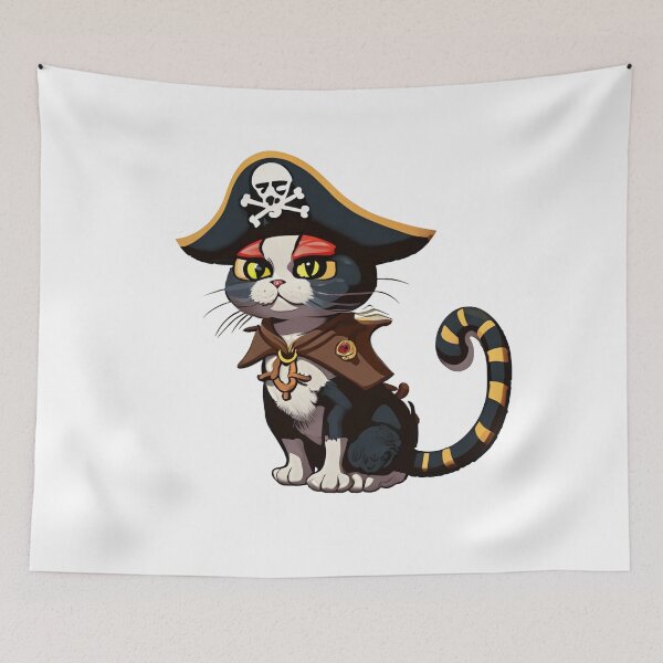 Item preview, pirate cat adventure designed and sold by czarnyfeniks.