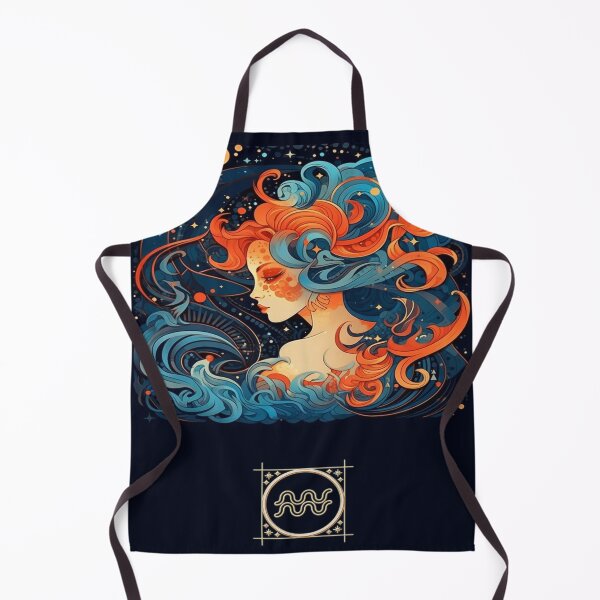 Item preview, "Aquarius" Cosmic Connections: Collection of Zodiac Sign Illustrations for Astrology Lovers designed and sold by Arteola Studio.