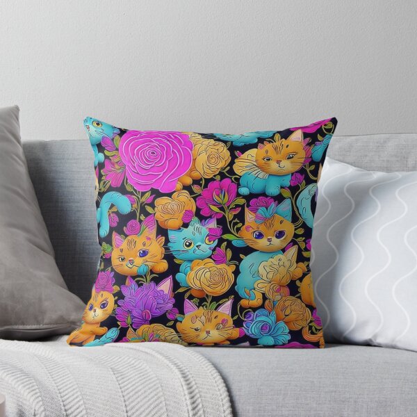Item preview, Funny Cats Seamless Pattern designed and sold by nanaalba.