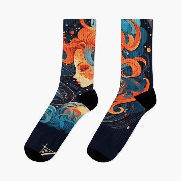 Item preview, "Aquarius" Cosmic Connections: Collection of Zodiac Sign Illustrations for Astrology Lovers designed and sold by Arteola Studio.