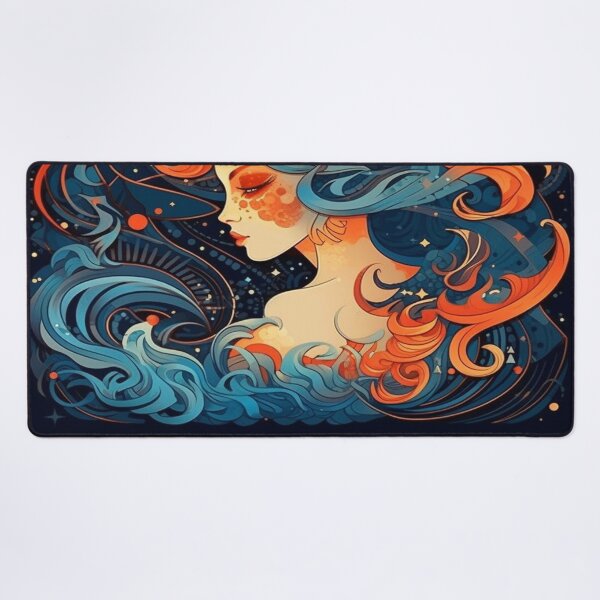Item preview, "Aquarius" Cosmic Connections: Collection of Zodiac Sign Illustrations for Astrology Lovers designed and sold by Arteola Studio.