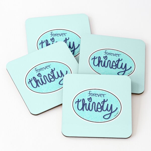 Item preview, Forever Thirsty (Oval) designed and sold by Art by Jessica Beroldi.