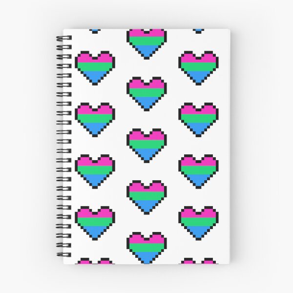Item preview, Heart flag from Polysexual community pixel art white background designed and sold by Axel-Speed.