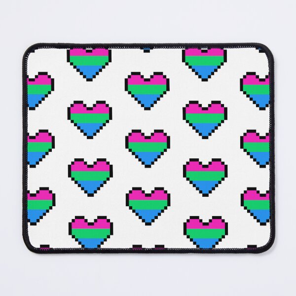 Item preview, Heart flag from Polysexual community pixel art white background designed and sold by Axel-Speed.