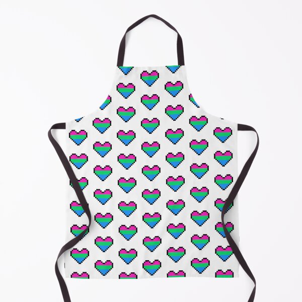 Item preview, Heart flag from Polysexual community pixel art white background designed and sold by Axel-Speed.