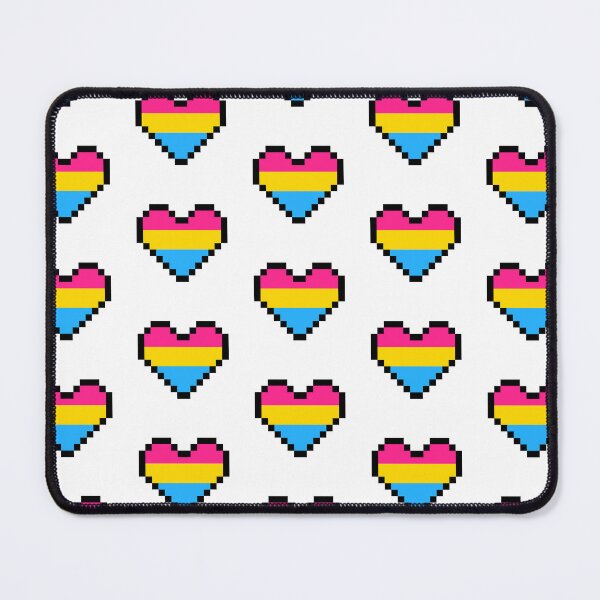 Item preview, Heart flag from Pansexual community pixel art white background designed and sold by Axel-Speed.