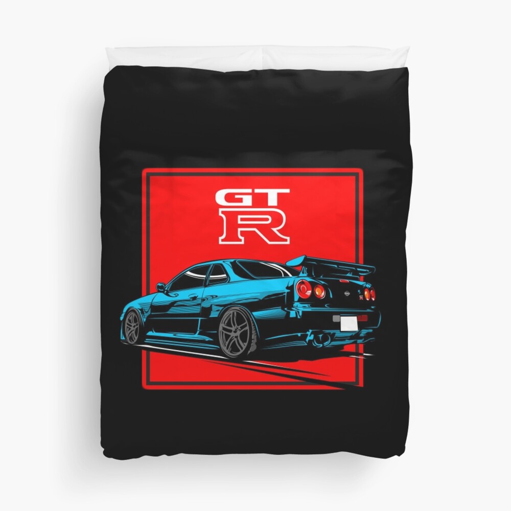 Nissan Skyline GT-R R34 Duvet Cover