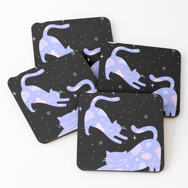 Item preview, Space Cats Pastel Colors Illustration designed and sold by FlamingoVisual.