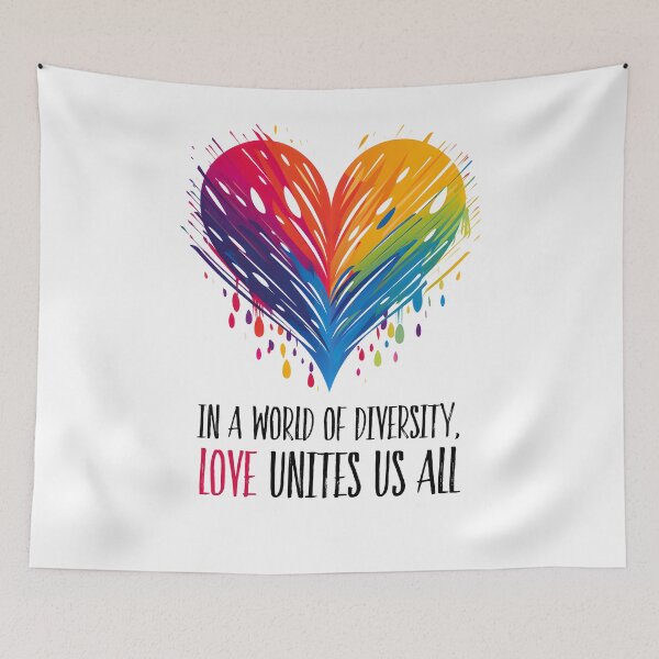Item preview, In a World of Diversity, Love Unites Us All designed and sold by DreamBlazeStu.