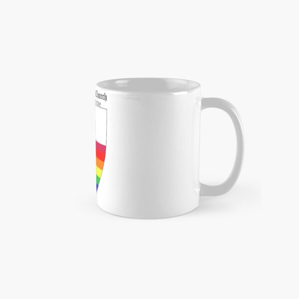 Episcopal Church Shield with Rainbow Pride Horizontal Stripes 1 Classic Mug