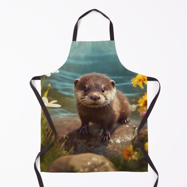 Item preview, Cute Sea Otter - Cute Baby Animals designed and sold by baby-animal-art.