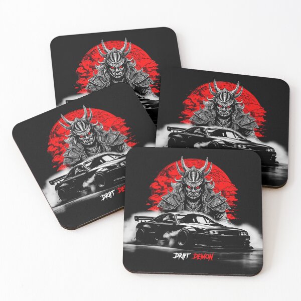 Item preview, Drift Demon Samurai JDM Car Drifting Phonk Music Trash Gang Japan Style designed and sold by FuturisticPixel.