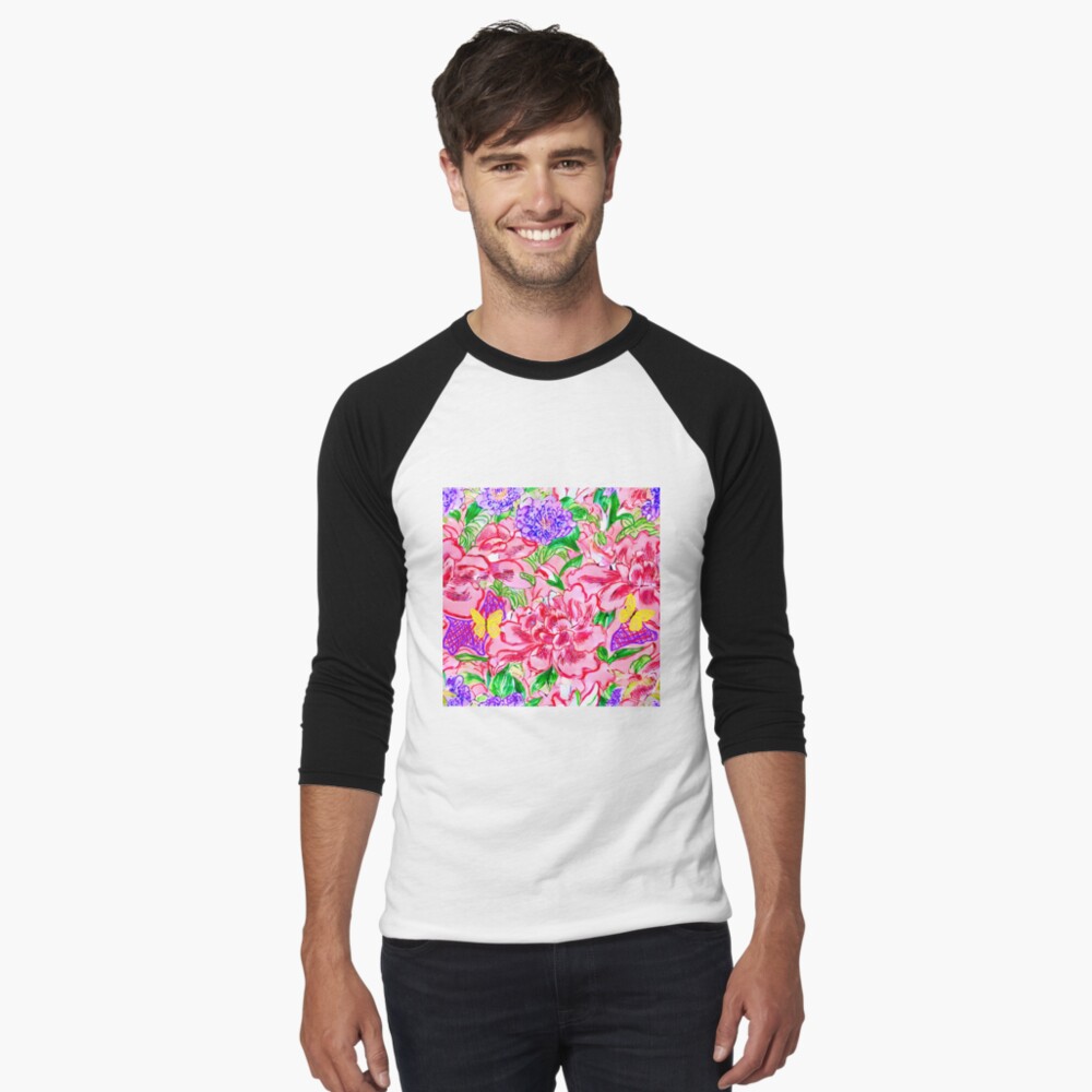 Aperçu de l'œuvre T-shirt baseball manches ¾ créée et vendue par SophieClimaArt.