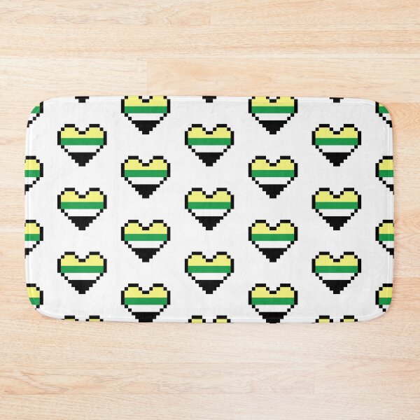 Item preview, Heart flag from Ceterosexual / Escoliosexual / Skoliosexual community pixel art white background designed and sold by Axel-Speed.