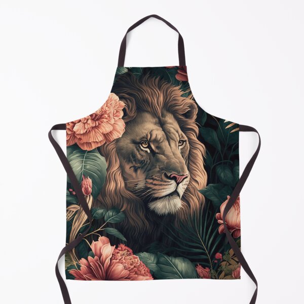 Item preview, Lion and floral pattern. designed and sold by paulo silveira.