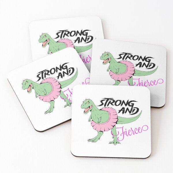 Item preview, Strong and fierce T-Rex (pink) designed and sold by DeadpanStudios.