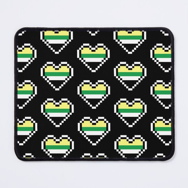 Item preview, Heart flag from Ceterosexual / Escoliosexual / Skoliosexual community pixel art black background designed and sold by Axel-Speed.