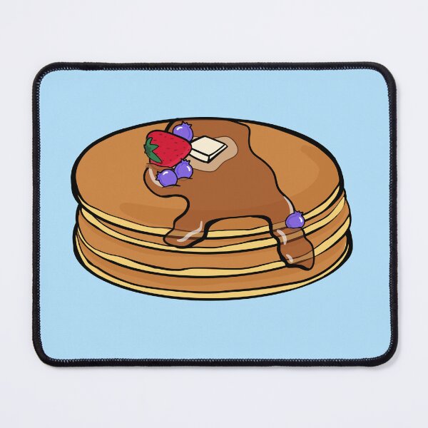 Item preview, Delicious stack of pancakes with syrup and fruit on top designed and sold by StateOfDaisy.