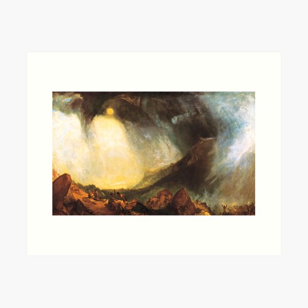 Item preview, Joseph Mallord William Turner "Snow Storm - Hannibal and his Army Crossing the Alps" designed and sold by Alexandra Dahl.