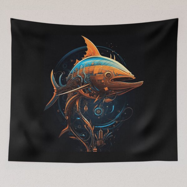 Item preview, Oceanic Automata: Cyborg Marine Life T-Shirt designed and sold by JLCableStudio.