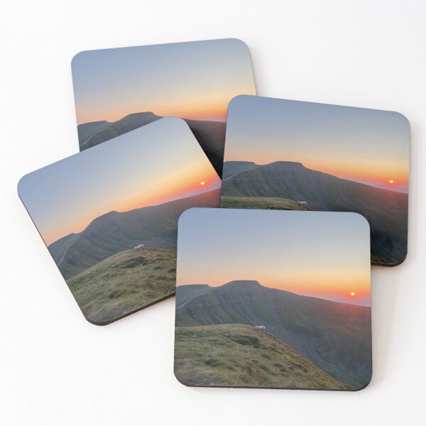 Item preview, Pen y fan sunset silhouette Bannau brecheiniog Brecon Beacons  designed and sold by SoulTrekking.
