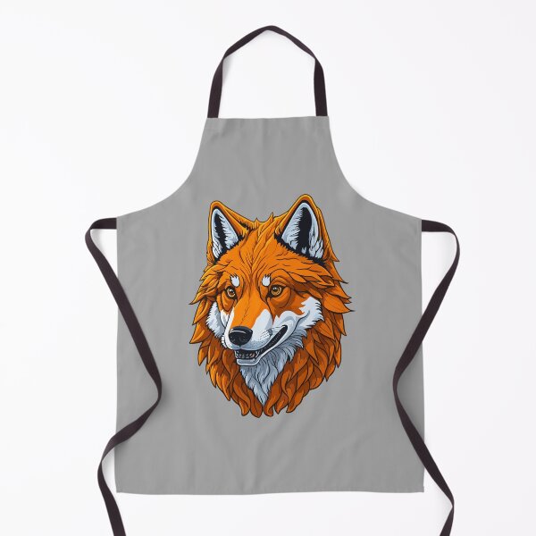 Aperçu de l'œuvre joli loup orange créée et vendue par KOKOTART.