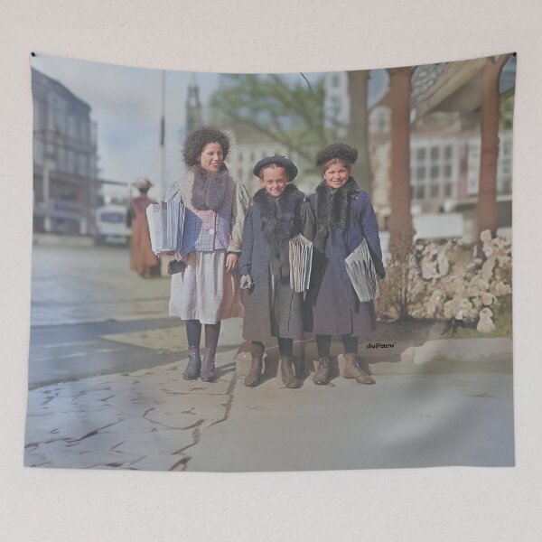 Item preview, GIRLS SELLING NEWSPAPERS EARLY 1900's - dePace' designed and sold by mrpropcake.