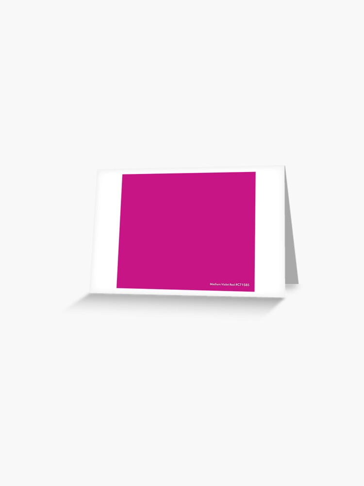 Html Farben Mittel Violett Rot C71585 Grusskarte Von Yerpos Redbubble