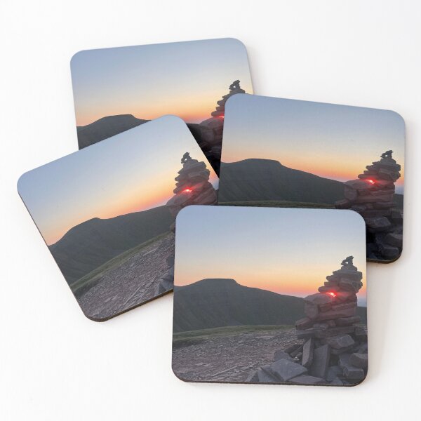 Item preview, Cribyn Pen y fan sunset silhouette Brecon Beacons  designed and sold by SoulTrekking.