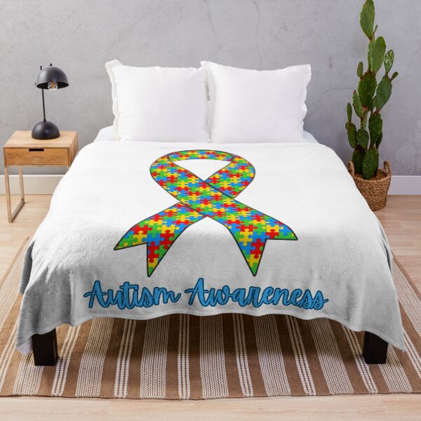 Item preview, Autism Awareness Ribbon designed and sold by BadDonkeyDecals.