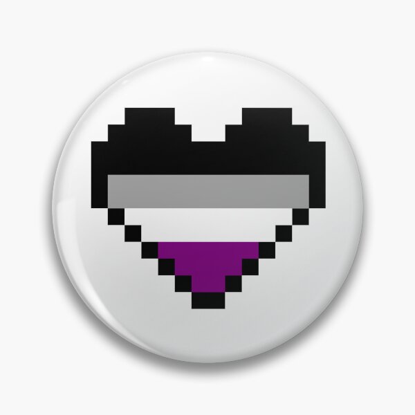 Item preview, Heart flag from Asexual community pixel art white background designed and sold by Axel-Speed.
