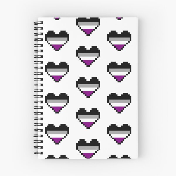 Item preview, Heart flag from Asexual community pixel art white background designed and sold by Axel-Speed.