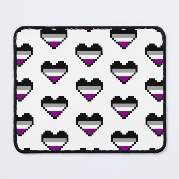 Item preview, Heart flag from Asexual community pixel art white background designed and sold by Axel-Speed.