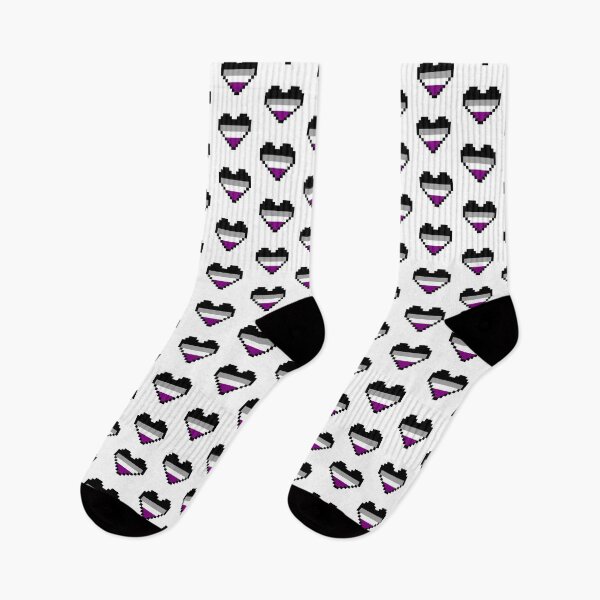 Item preview, Heart flag from Asexual community pixel art white background designed and sold by Axel-Speed.