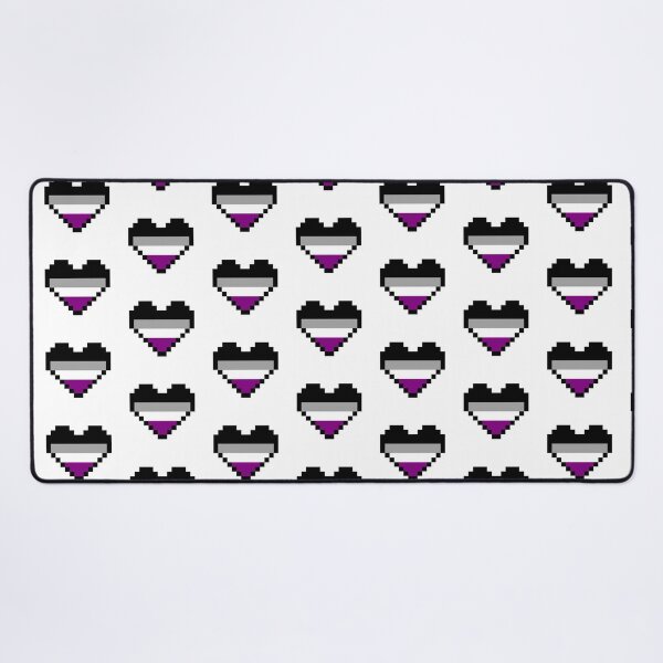 Item preview, Heart flag from Asexual community pixel art white background designed and sold by Axel-Speed.