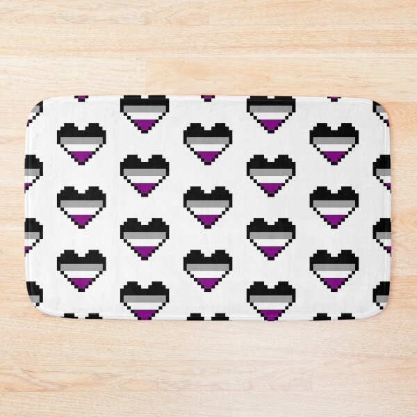 Item preview, Heart flag from Asexual community pixel art white background designed and sold by Axel-Speed.