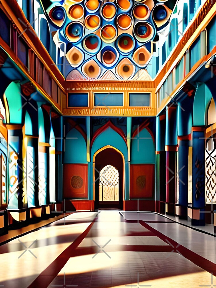 Thumbnail 4 of 4, iPhone Case, Colorful Moroccan Riad designed and sold by CodeSensei.