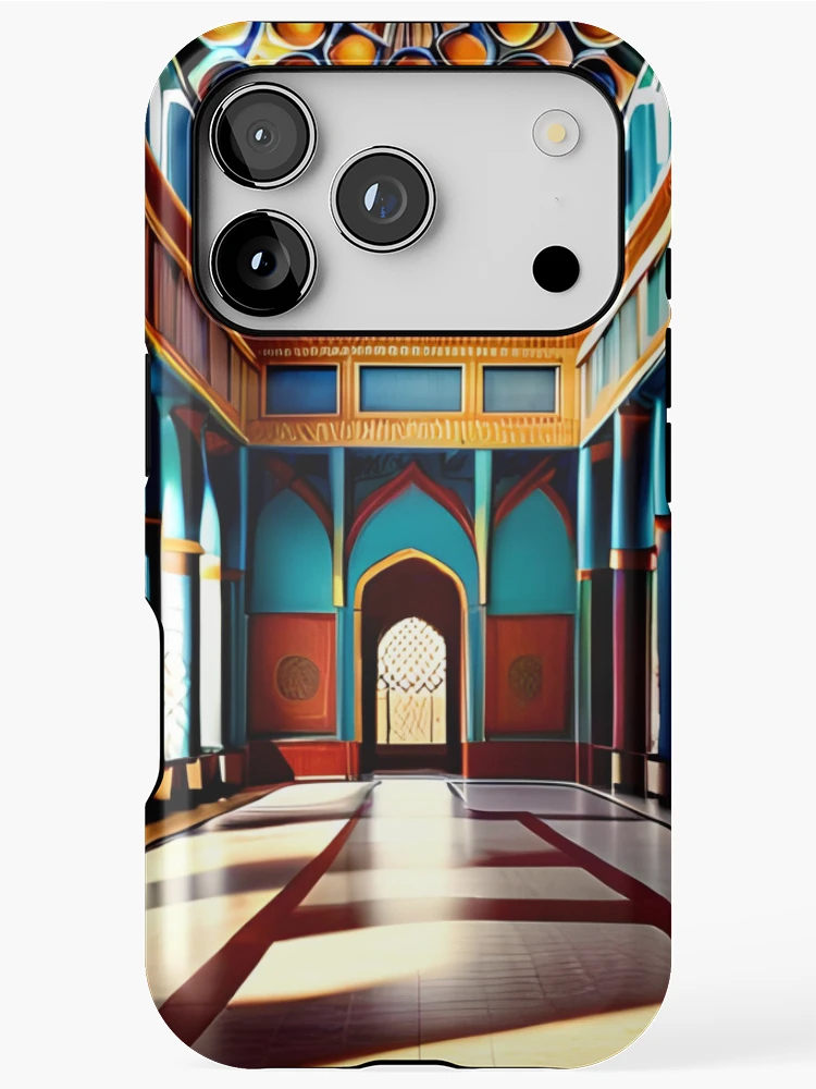 Thumbnail 1 of 4, iPhone Case, Colorful Moroccan Riad designed and sold by CodeSensei.