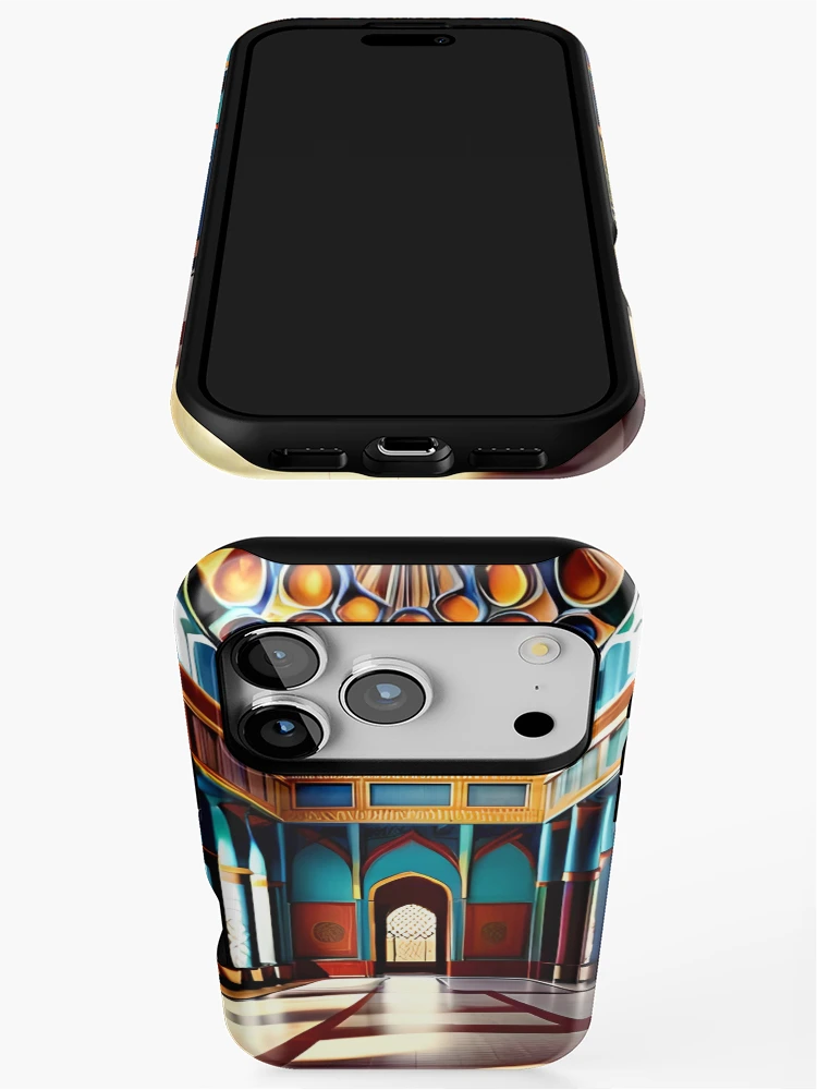 Thumbnail 3 of 4, iPhone Case, Colorful Moroccan Riad designed and sold by CodeSensei.