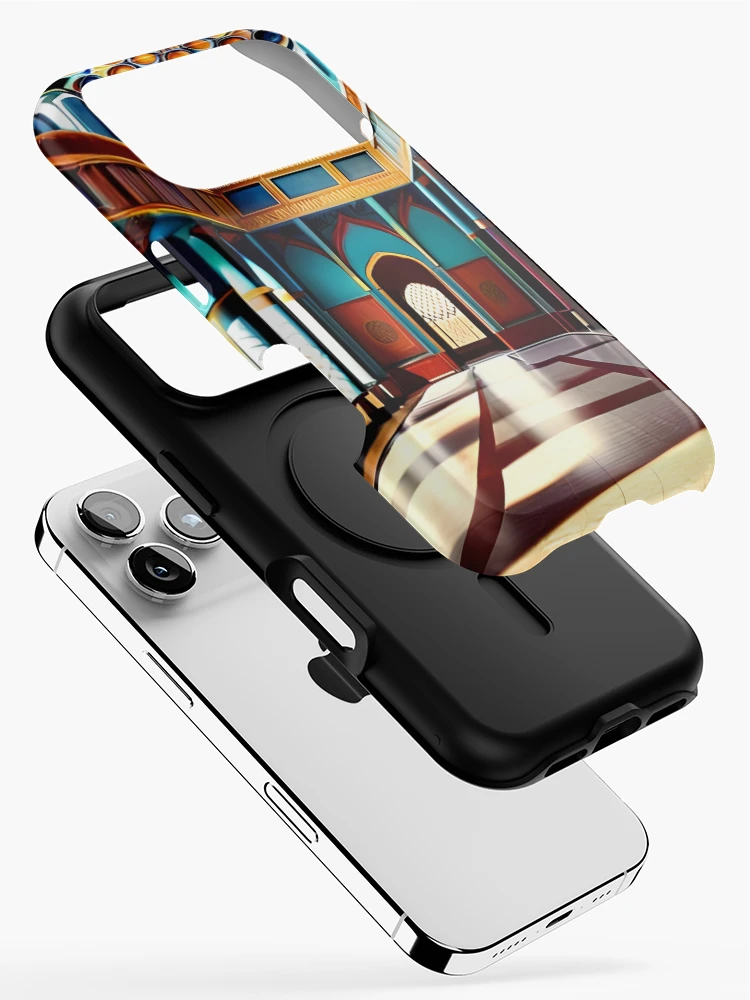 Thumbnail 2 of 4, iPhone Case, Colorful Moroccan Riad designed and sold by CodeSensei.