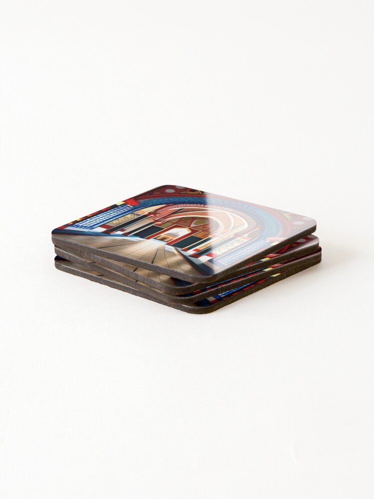 Thumbnail 4 of 5, Coasters (Set of 4), Moroccan Riad designed and sold by CodeSensei.