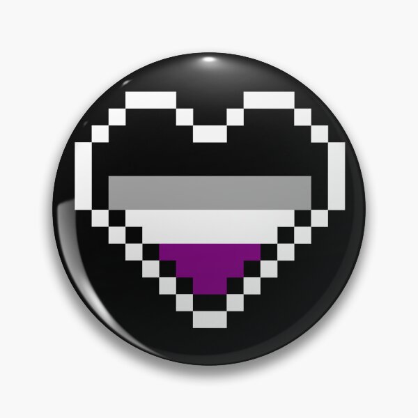 Item preview, Heart flag from Asexual community pixel art black background designed and sold by Axel-Speed.