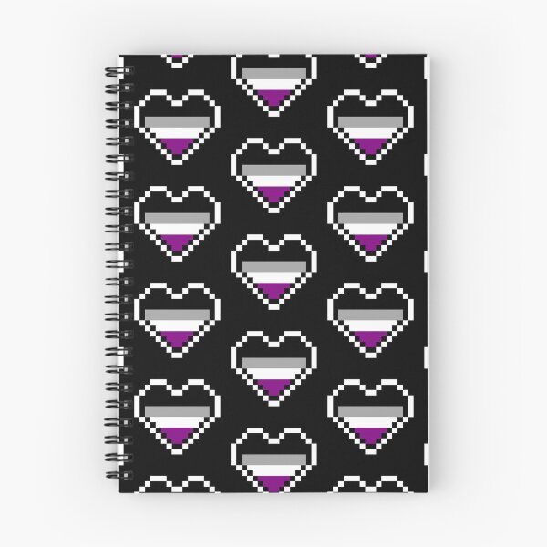 Item preview, Heart flag from Asexual community pixel art black background designed and sold by Axel-Speed.