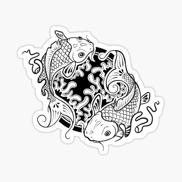 Vista previa del artículo con la obra «carpa zen», diseñado y vendido por CharCamp.