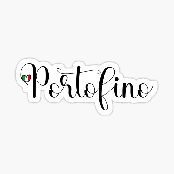 Item preview, Portofino With Italian Heart - I Love Portofino designed and sold by molamode.