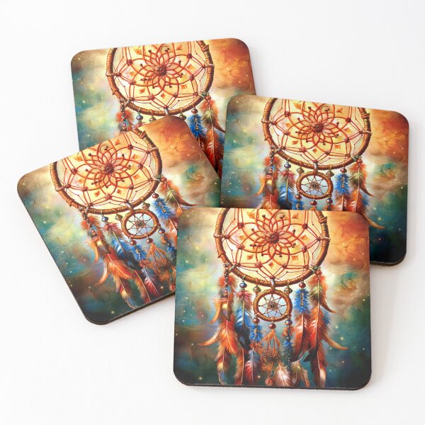 Item preview, Vibrant Colorful Dreamcatcher with Feathers designed and sold by InfiniteArtwave.